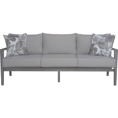 Plantation Key Outdoor Sofa in Granite Gray