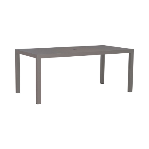 Plantation Key Outdoor 72" Dining Table in Granite Gray