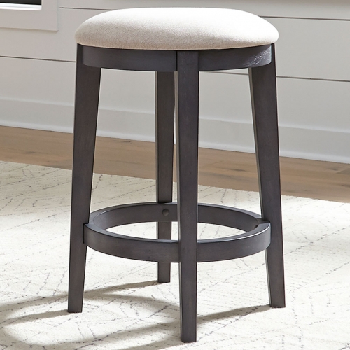 Ocean Isle Console Stool in Slate & Weathered Pine