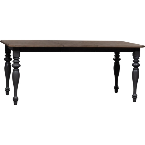 Ocean Isle 72" Dining Table in Gray & Weathered Pine