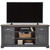 Ocean Isle 64" TV Stand in Slate Gray & Weathered Pine