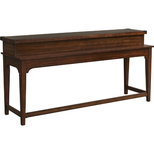 Aspen Skies Console Bar Table in Russet Brown Finish