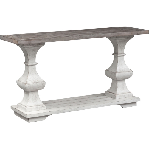 Sedona Sofa Table in Distressed White