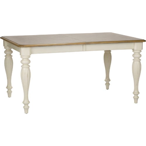 Cumberland Creek 78" Dining Table in Nutmeg & White