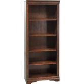 Brookview Open Bookcase in Rustic Cherry Finish