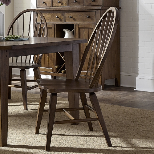 Hearthstone Windsor Back Dining Chair in Oak (Set of 2)