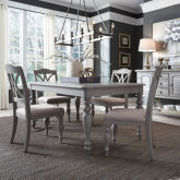 Summer House 5 Piece Dining Set in Dove Grey