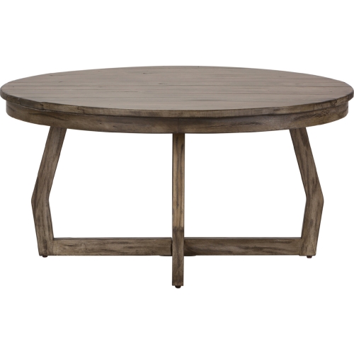 Hayden Way Cocktail Table in Washed Gray Finish