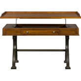 Arlington House Lift Top Writing Desk in Wood & Metal