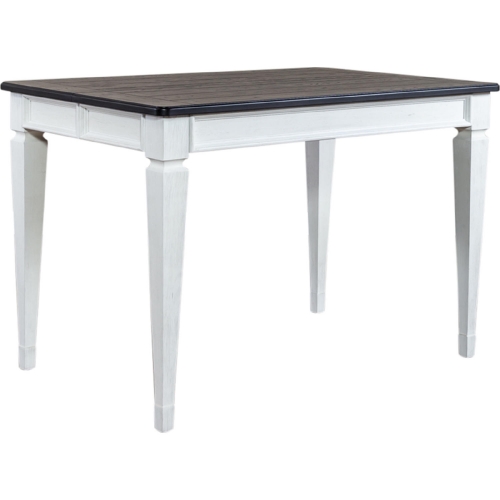 Allyson Park 54" Counter Height Dining Table in Brushed White & Gray