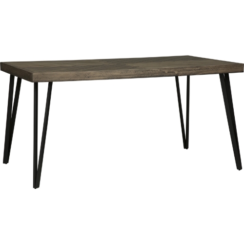 Horizons 60" Dining Table in Caramel Brown Finish