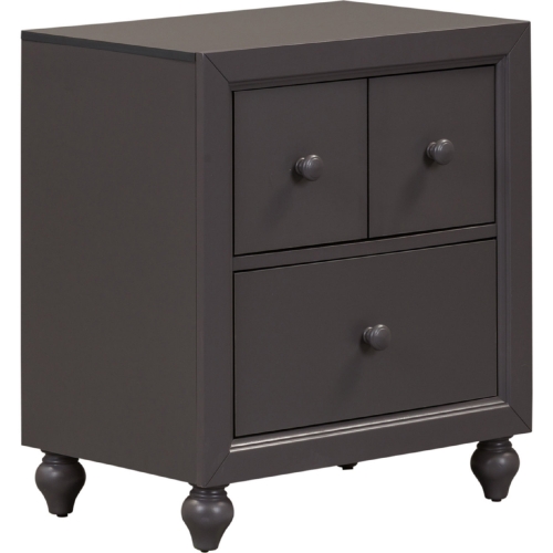 Cottage View Nightstand in Dark Gray Finish