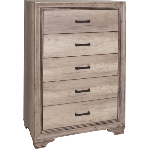 Sun Valley 5 Drawer Chest in Sandstone Finish