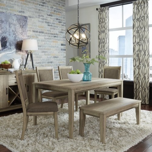 Sun Valley 6 Piece Dining Set in Sandstone