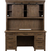 Sonoma Road Credenza & Hutch in Weather Bark Finish