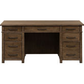 Sonoma Road Desk in Weather Bark Finish