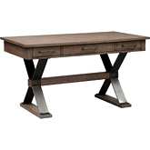 Sonoma Road Writing Desk in Weathered Bark Finish & Metal