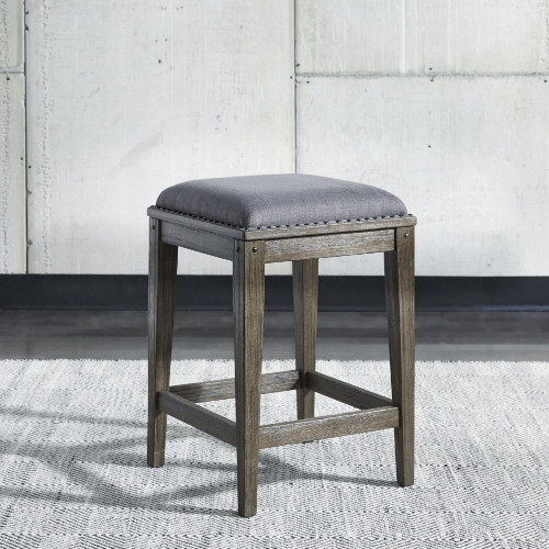 Sonoma Road Console Counter Stool in Weathered Bark Finish