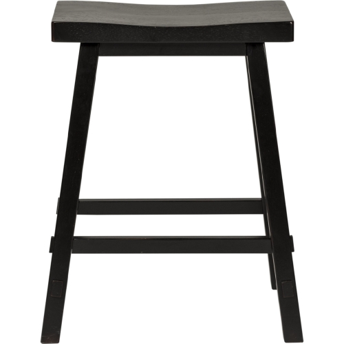 Creations II 24" Sawhorse Counter Stool in Black