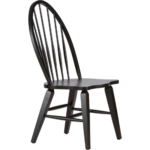 Hearthstone Windsor Back Dining Chair in Black (Set of 2)