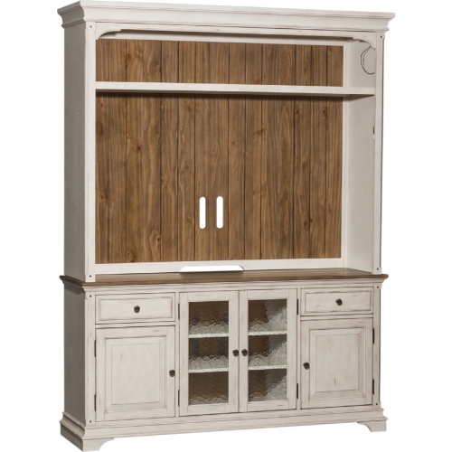 Entertainment Center in Antique White