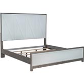 Palmetto Heights King Panel Bed in Shell White & Driftwood Finish