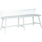 Palmetto Heights Bench in Shell White Finish