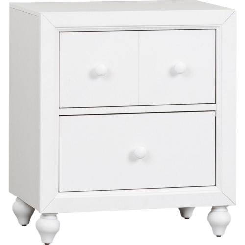 Cottage View Nightstand in White Finish