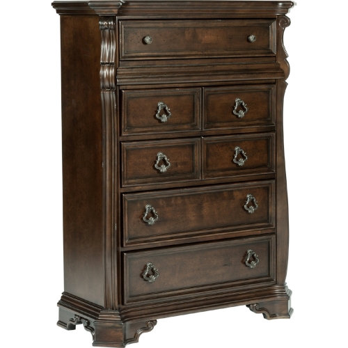 Arbor Place 6 Drawer Chest in Brownstone Finish