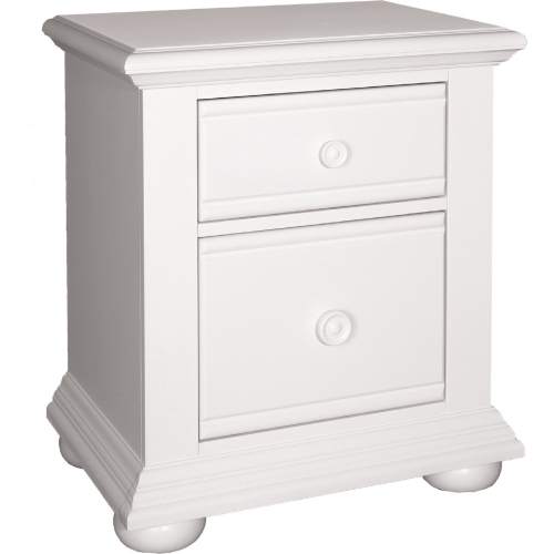 Summer House 2 Drawer Nightstand in Oyster White Finish