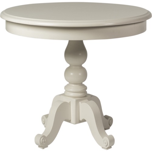 Summer House 42" Round Dining Table in Oyster White