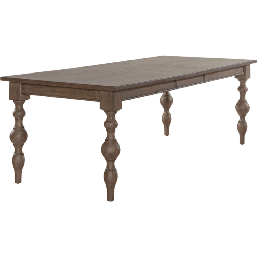 Americana Farmhouse 90" Dining Table in Dusty Taupe Finish Wood