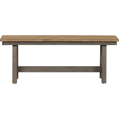 Lindsey Farm Dining Bench in Gray & Sandstone