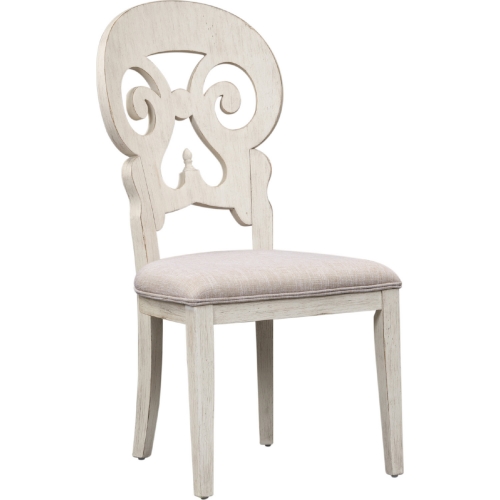 Farmhouse Reimagined Splat Dining Chair in Antique White (Set of 2)