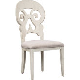 Farmhouse Reimagined Splat Dining Chair in Antique White (Set of 2)