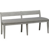 Farmhouse Reimagined Dining Bench in Antique White