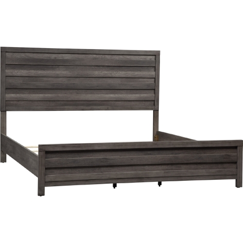 Tanners Creek King Panel Bed in Greystone Finish