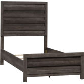 Tanners Creek Twin Panel Bed in Greystone Finish