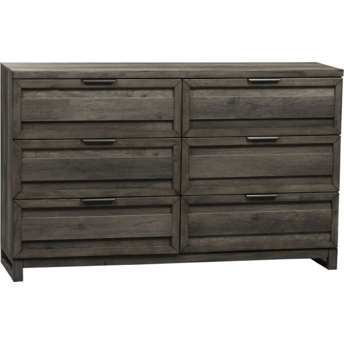 Tanners Creek 6 Drawer Dresser in Greystone Finish