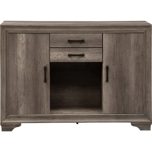 Tanners Creek Server in Greystone Finish