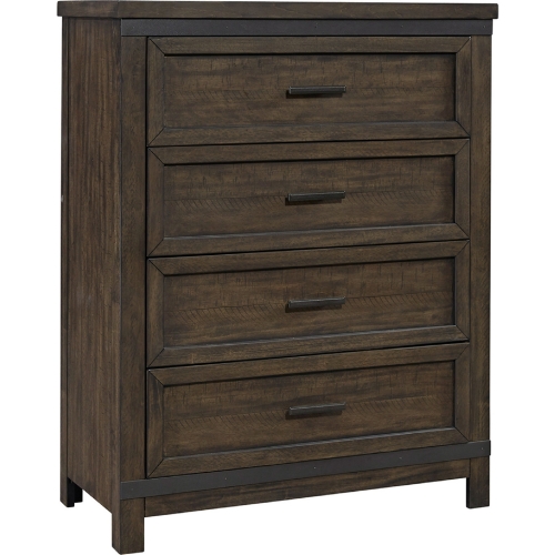 Thornwood Hills 4 Drawer Chest in Distressed Gray