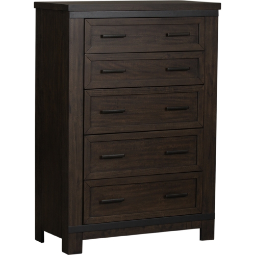 Thornwood Hills 5 Drawer Chest in Rustic Gray