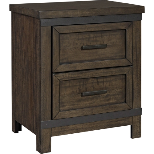 Thornwood Hills 2 Drawer Nightstand in Distressed Gray