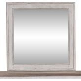 Heartland Landscape Mirror in Antique White & Tobacco