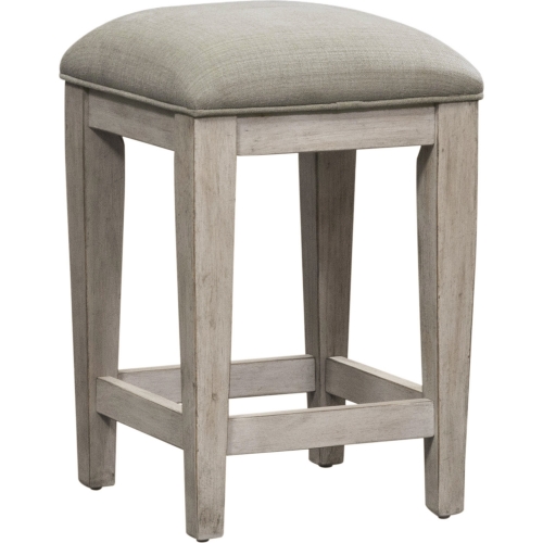 Heartland Console Counter Stool in White & Tobacco