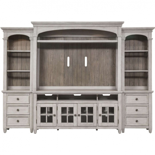 Heartland Entertainment Center in Antique White & Tobacco