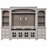 Heartland Entertainment Center in Antique White & Tobacco