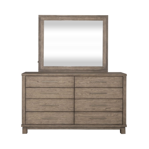 Canyon Road 8 Drawer Dresser in Burnished Beige Finish Wood