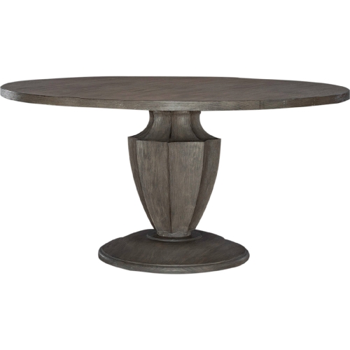 Westfield 60" Round Pedestal Dining Table in Havana Brown Finish Wood