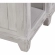River Place Breakfront Server in Distressed White & Tobacco Brown
